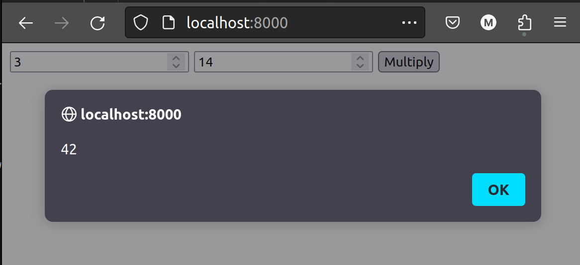 Screenshot der Applikation