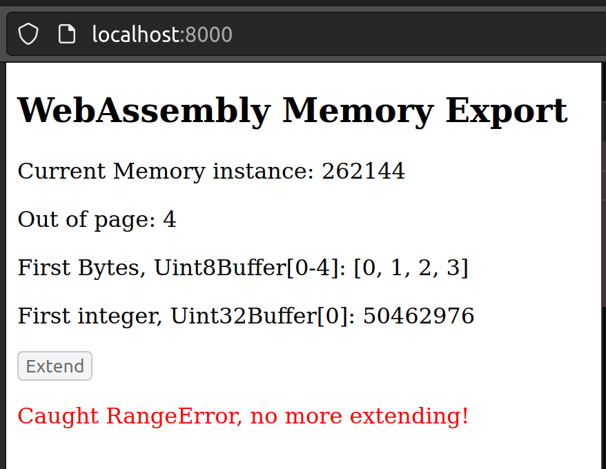 Range Error in Anwendung