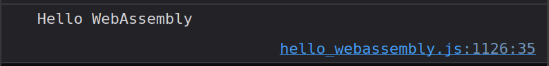 Console Log of the Web Application
